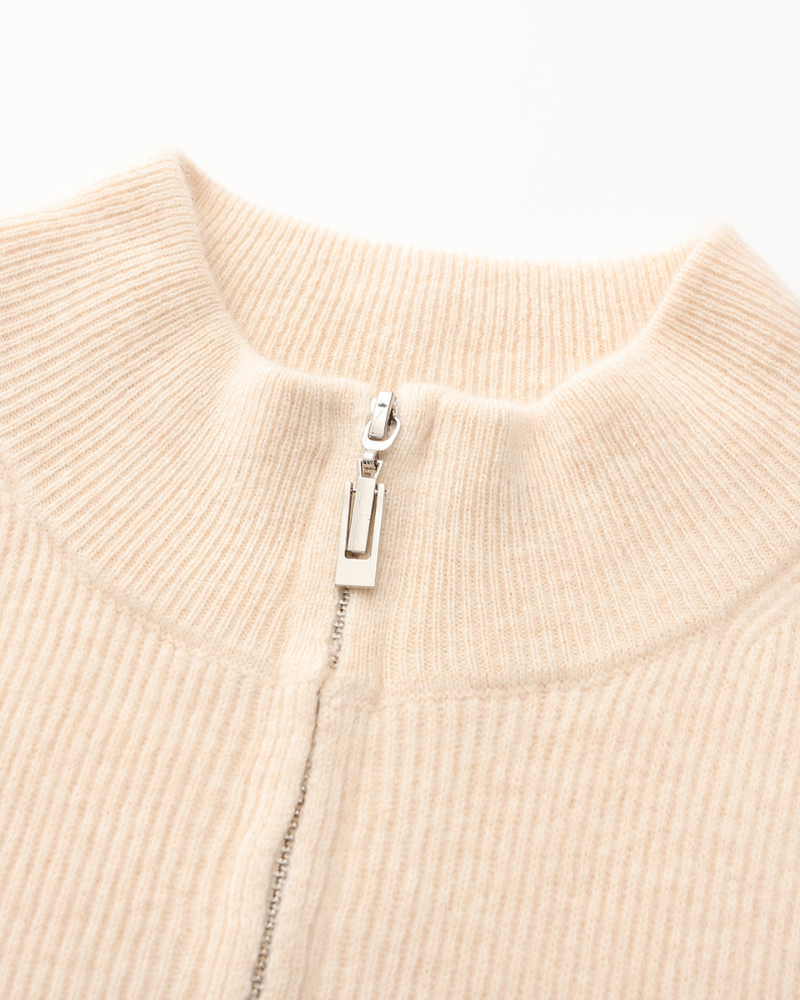 Cashmere Zip Sweater