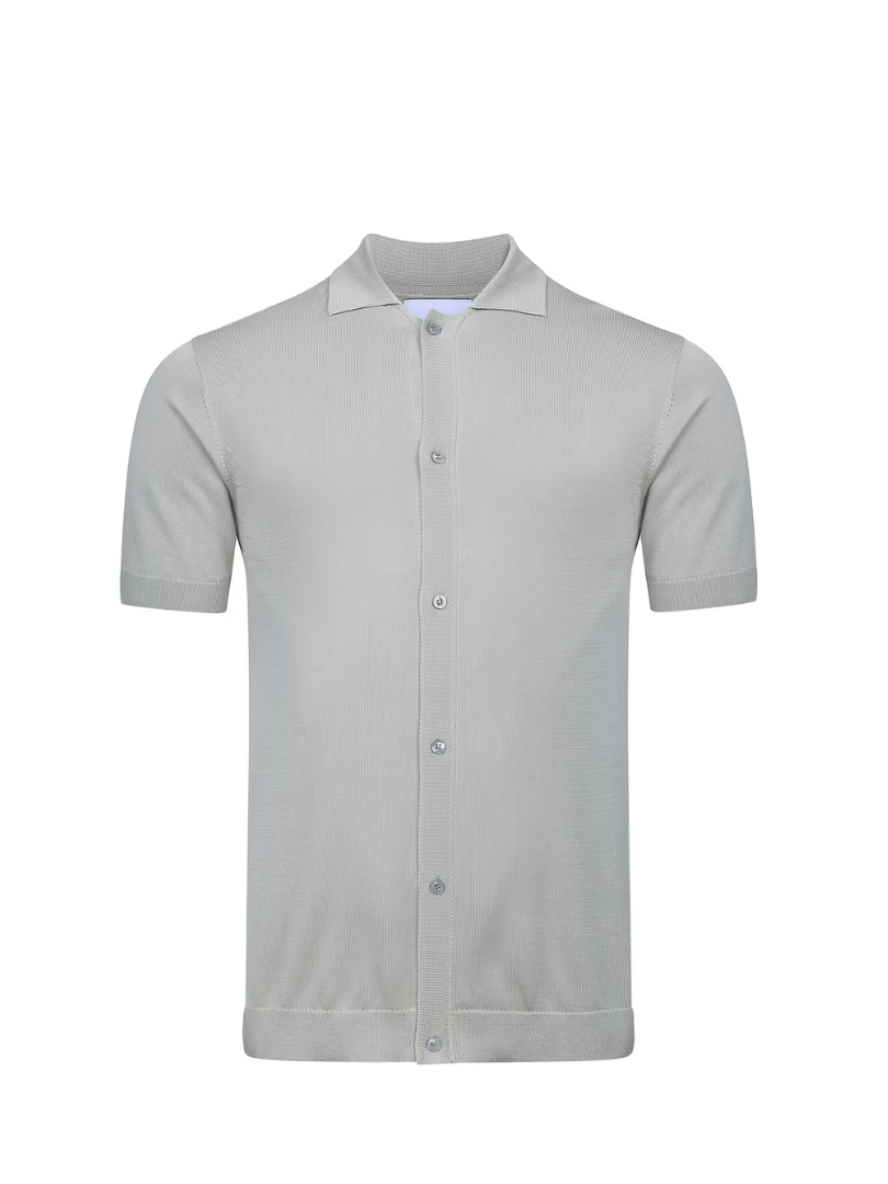 Button-Through Knitted Shirt