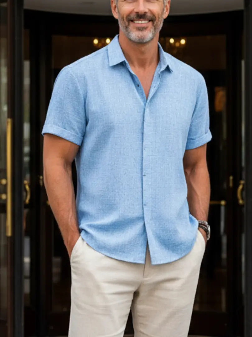 Rafello&Co | Klassiek linnen overhemd Rafello&Co