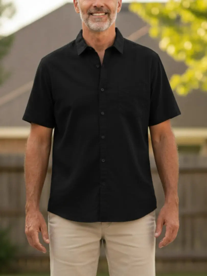 Kaapstad - Korte Mouwen Linnen polo Rafello&Co