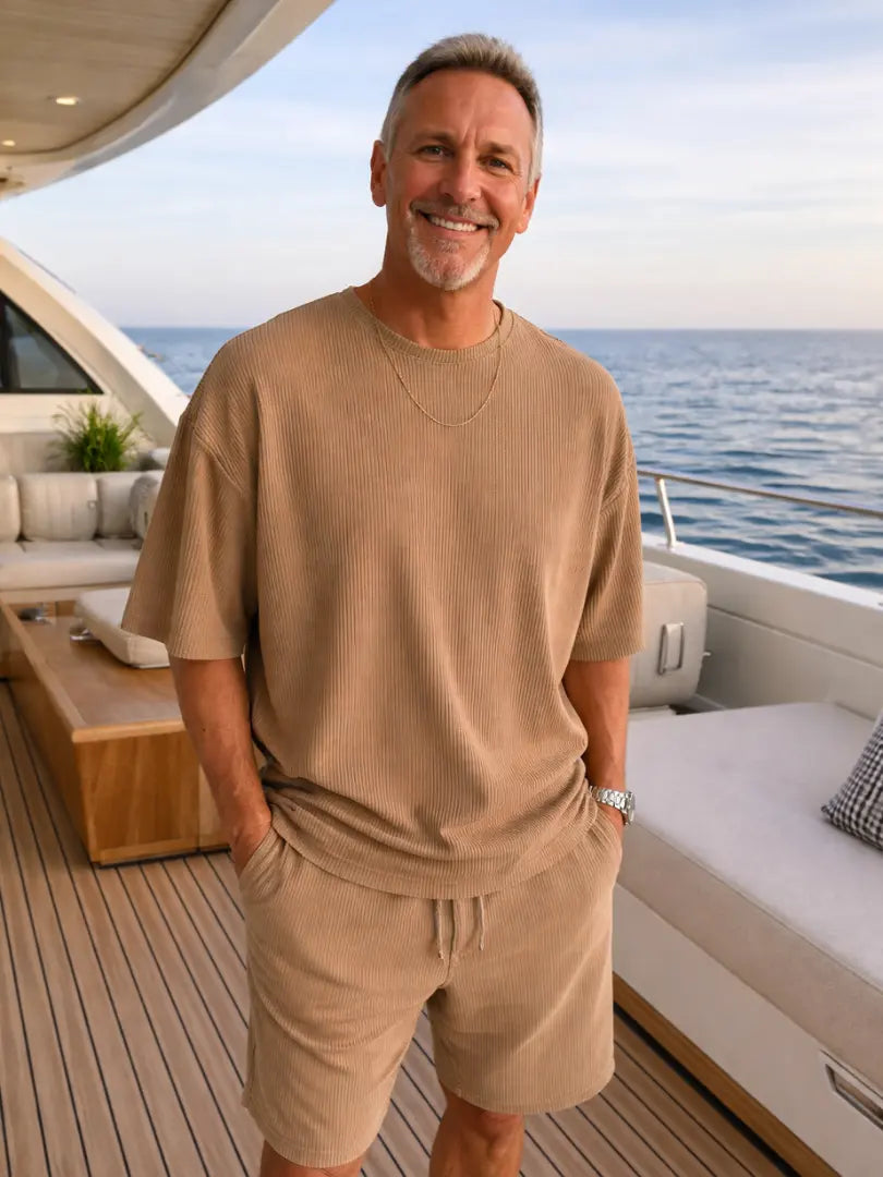 Rafello&Co | Oversize Ribstof T-shirt Rafello&Co