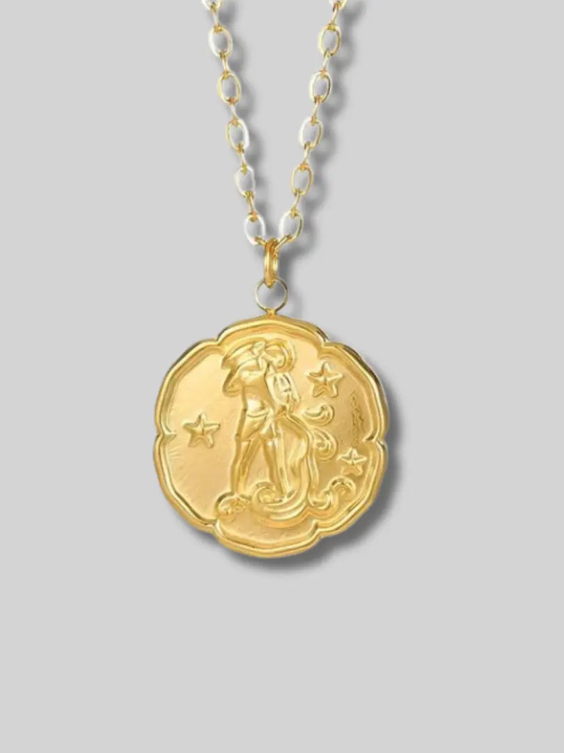 Gold Zodiac Sign Necklace Rafello&Co
