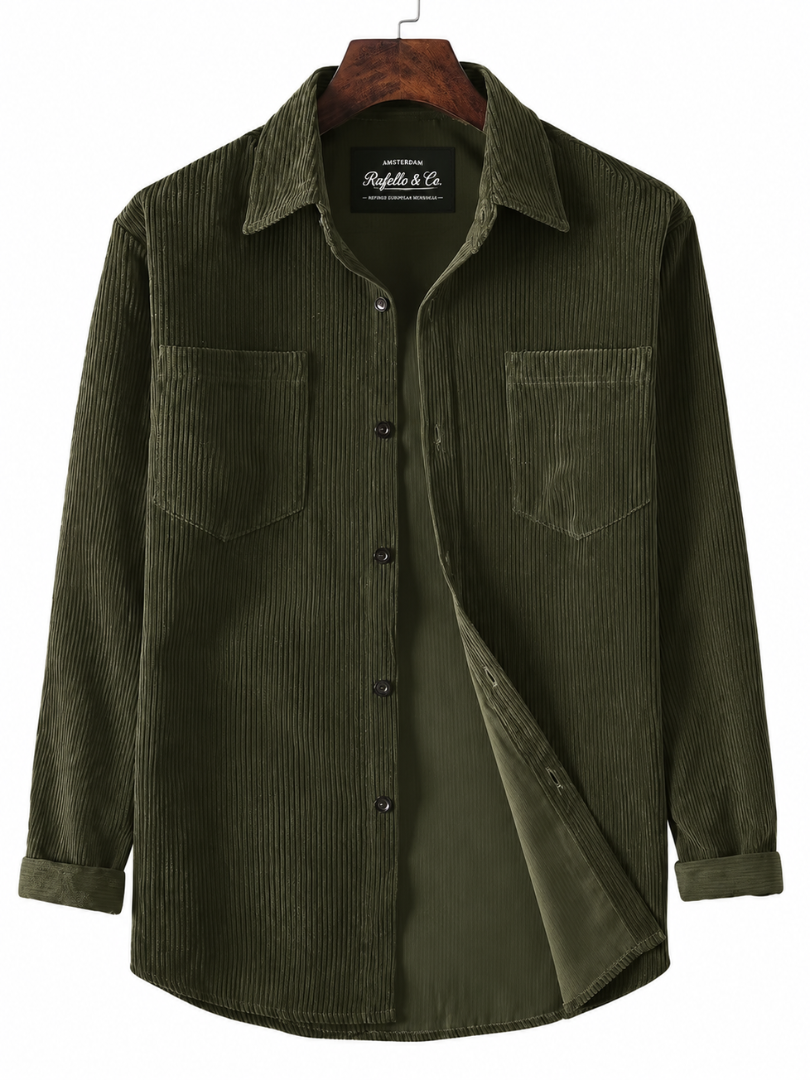 Spring & Autumn Long-Sleeve Corduroy Shirt