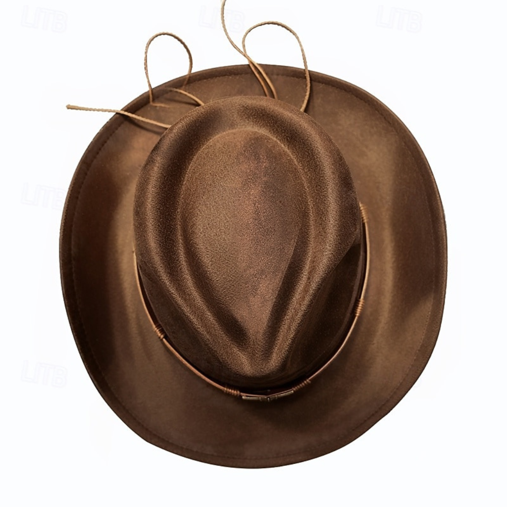 Western Vintage Cowboy Leather Hat