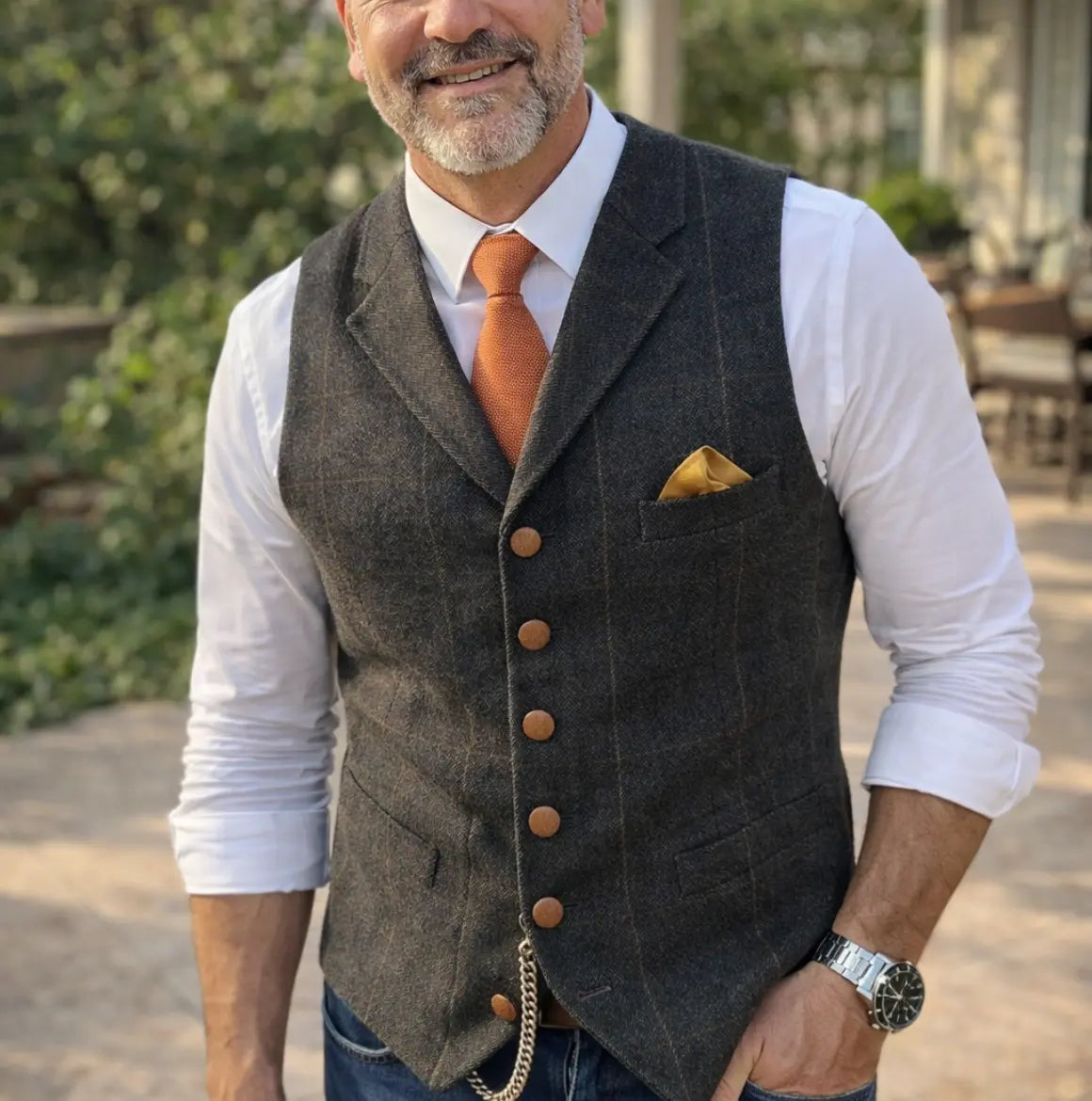 Rafello&Co | Verfijnd Getailleerd Gilet Rafello&Co