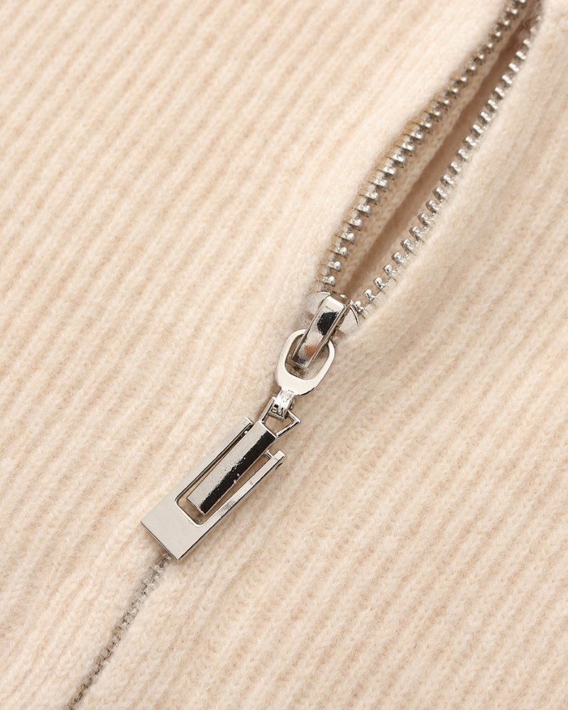Cashmere Zip Sweater
