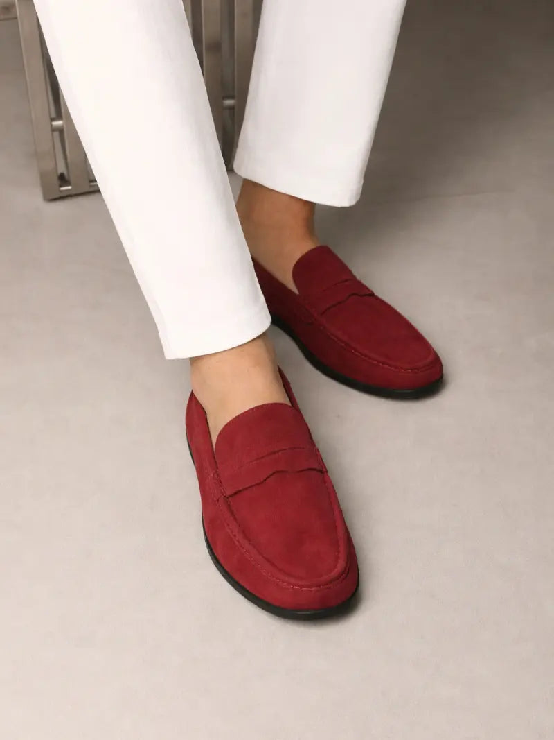 Retro suède heren Loafers Rafello&Co
