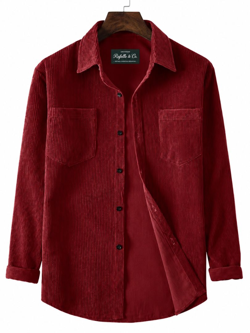 Spring & Autumn Long-Sleeve Corduroy Shirt