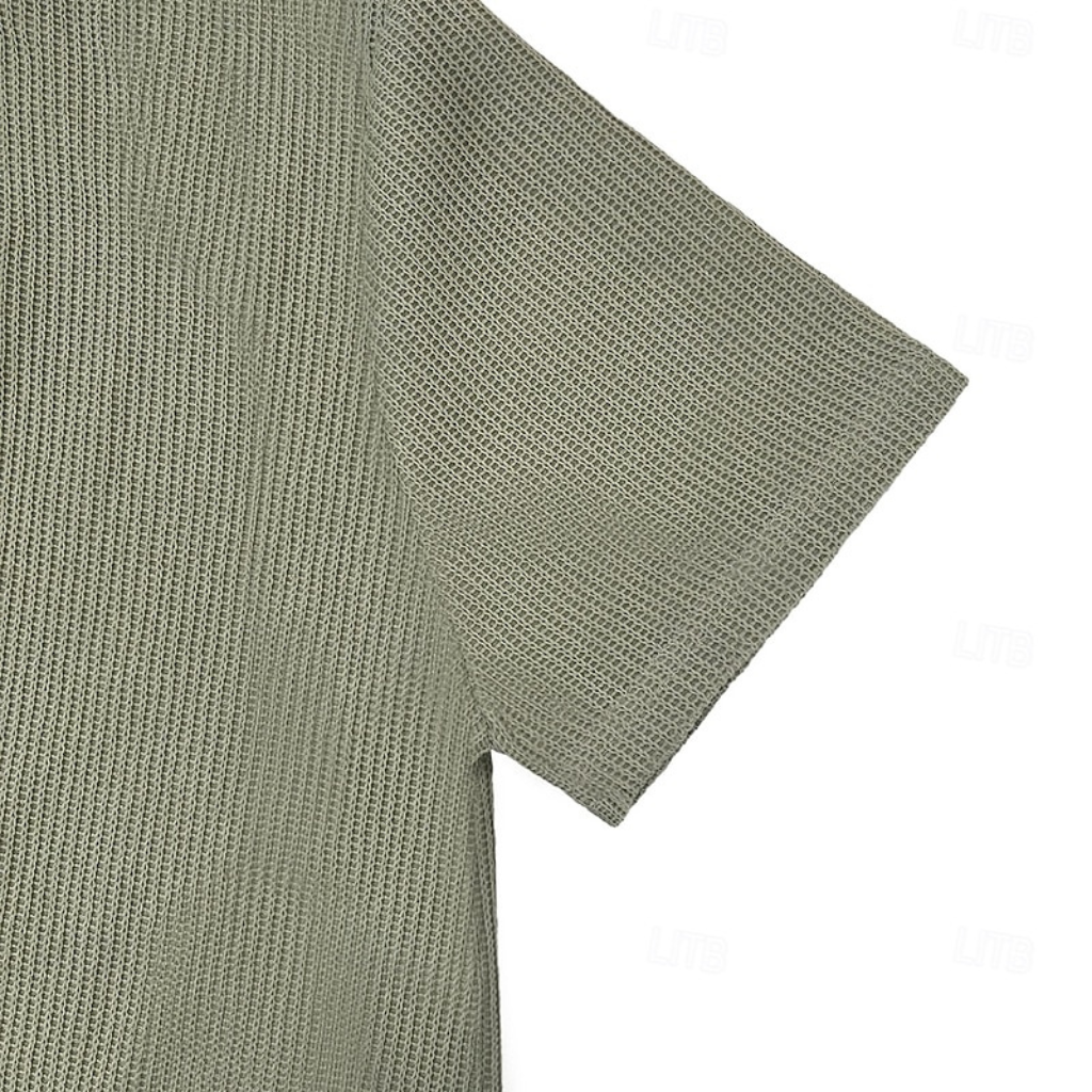 Men's Waffle Knit Summer T-Shirt