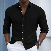 Heren Casual Corduroy Button-Up Overhemd