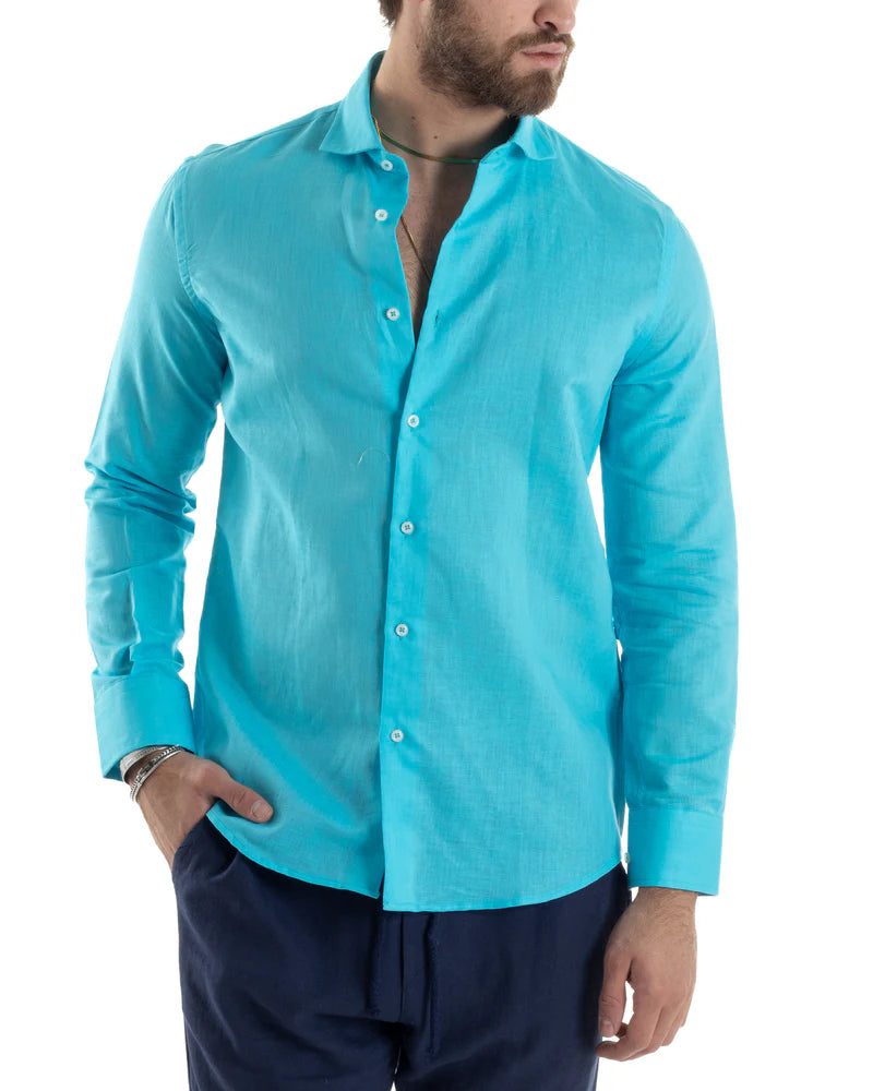 Men’s Tailored Linen Shirt