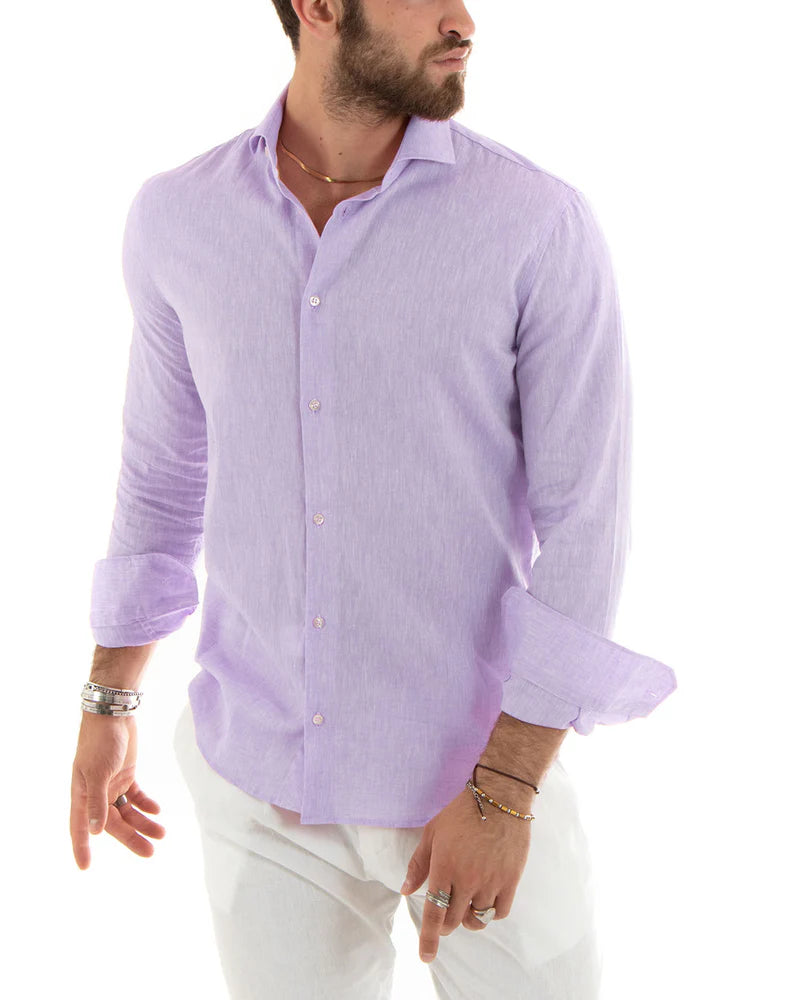 Men’s Tailored Linen Shirt