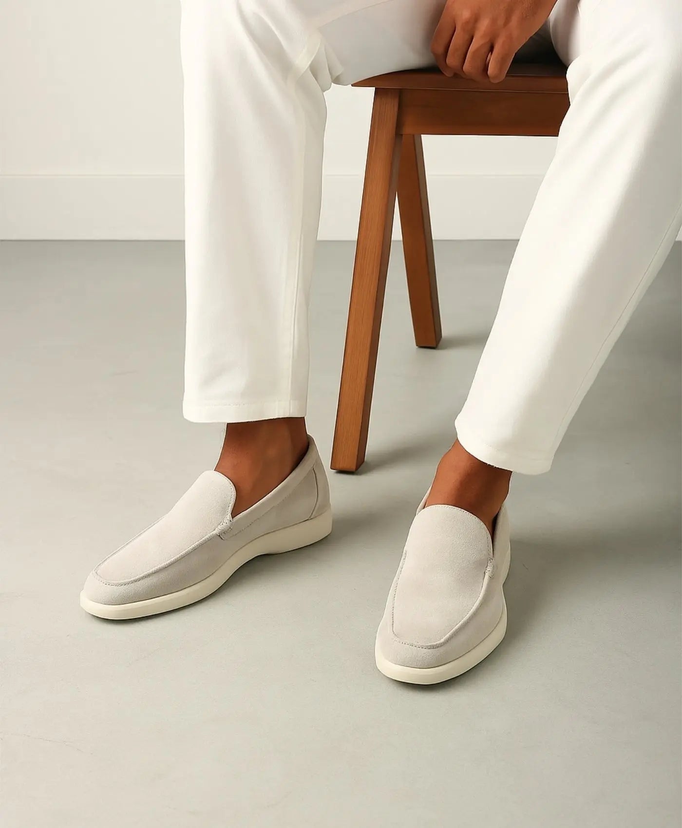 Loafers Yacht Club in suède – Grijs Rafello&Co