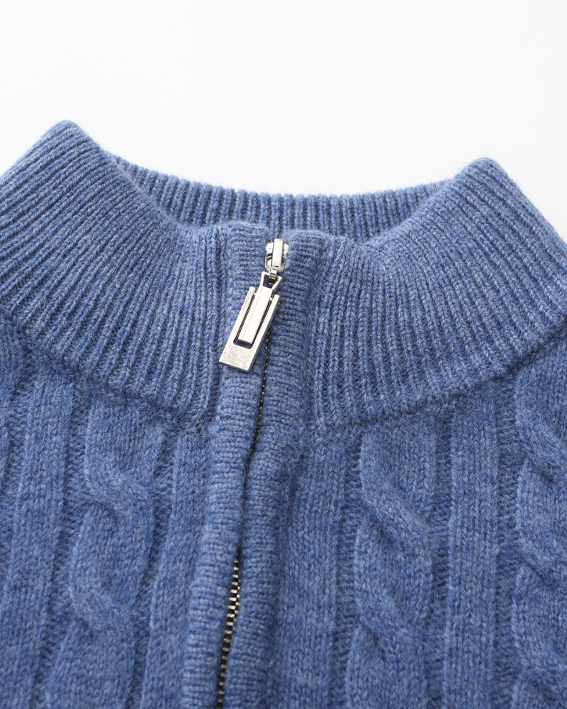 De Veneto – Kasjmieren Half-Zip Cardigan