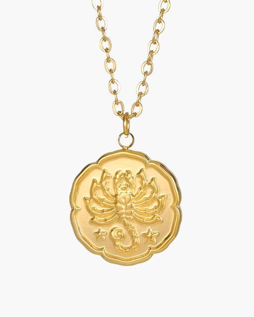 Gold Zodiac Sign Necklace