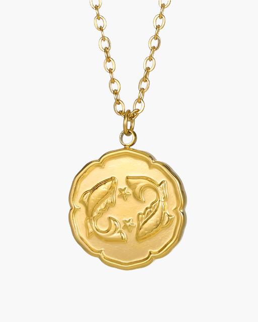 Gold Zodiac Sign Necklace