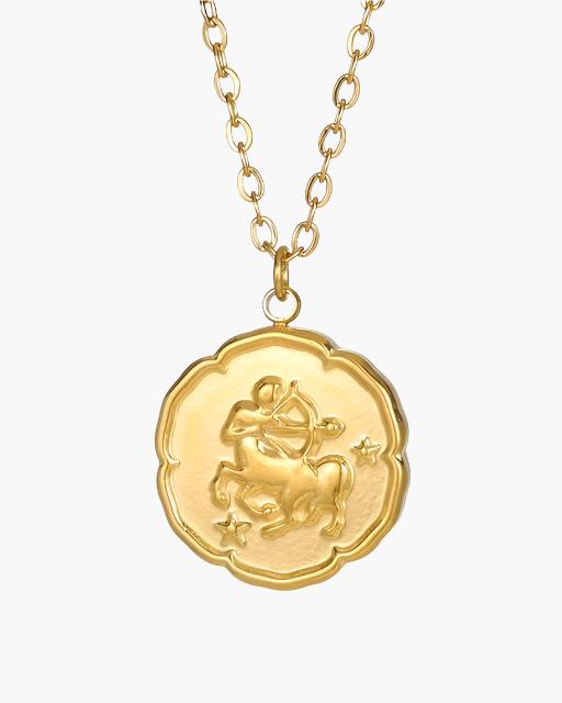 Gold Zodiac Sign Necklace