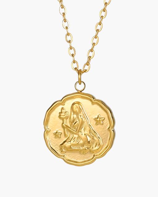Gold Zodiac Sign Necklace