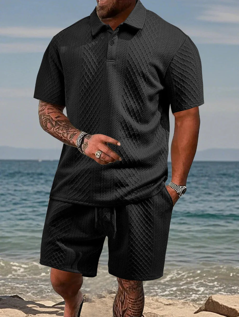 Rafello&Co | Summer Jacquard Polo Set