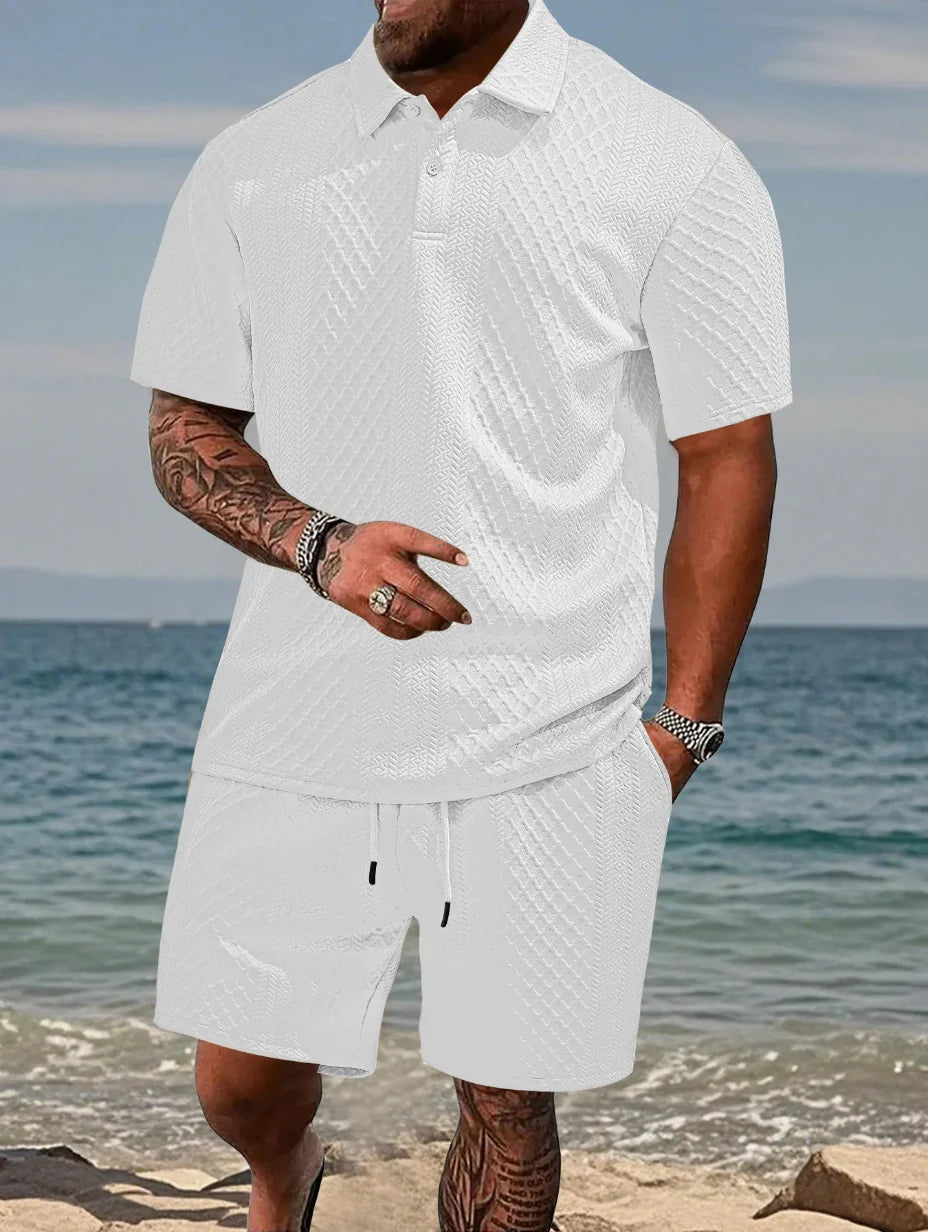 Rafello&Co | Summer Jacquard Polo Set