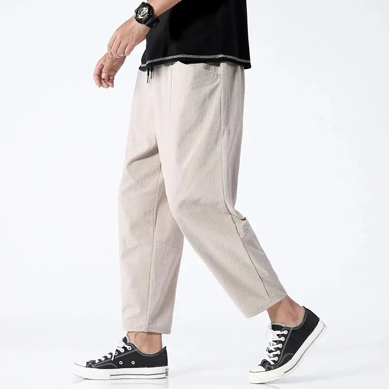 Rafello&Co | Linnen Cropped Broek Rafello&Co