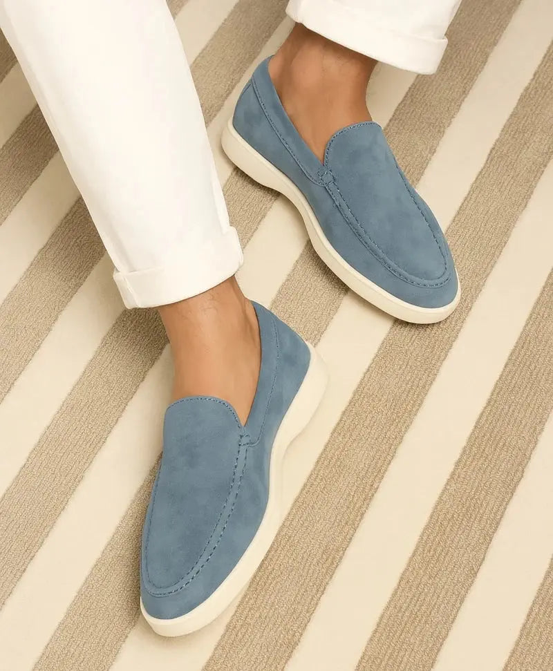 Loafers Yacht Club suède – Hemelsblauw Rafello&Co