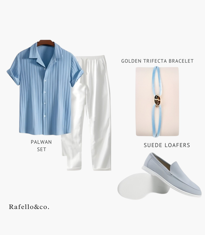 Rafello's 4-piece set - Light blue 