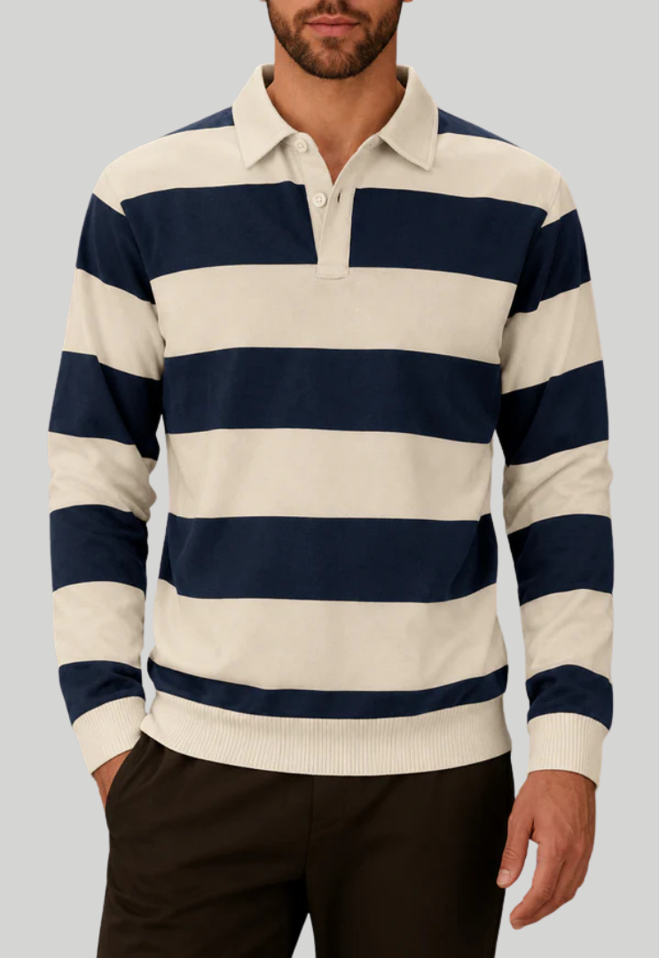 Men's Striped Long Sleeve Shirt