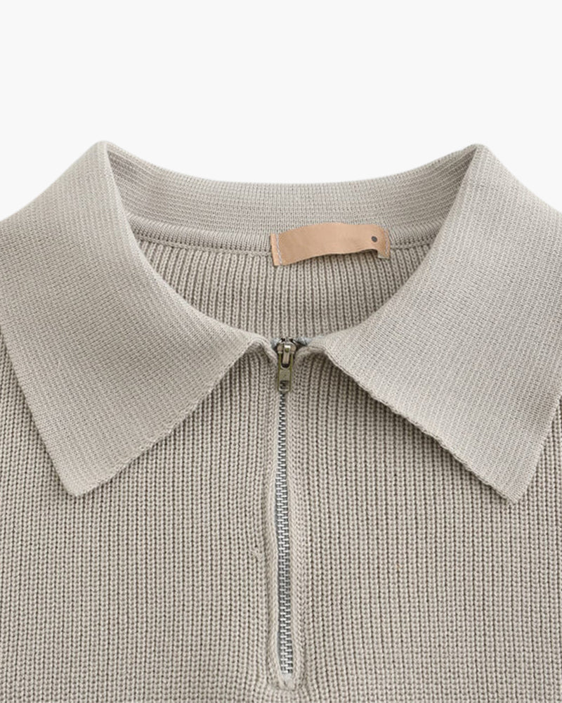 The Cesare – Half-Zip Knitted Sweater