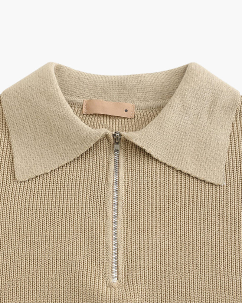 The Cesare – Half-Zip Knitted Sweater