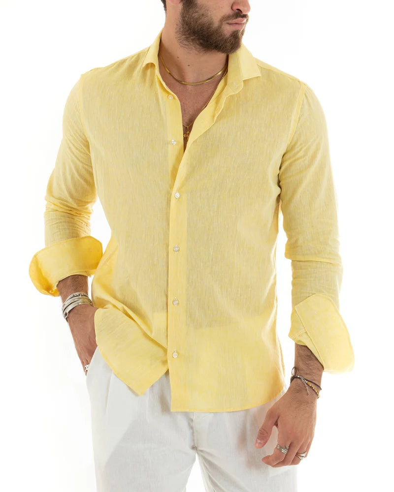 Men’s Tailored Linen Shirt