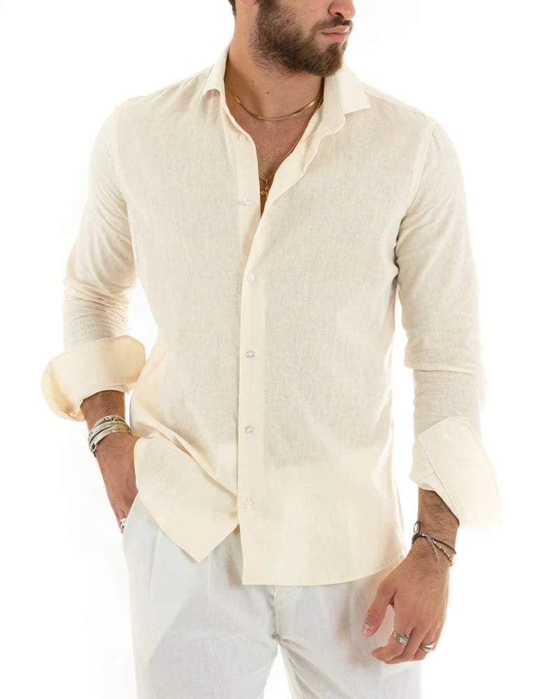 Men’s Tailored Linen Shirt