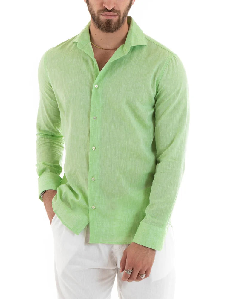 Men’s Tailored Linen Shirt