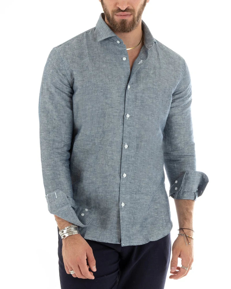 Men’s Tailored Linen Shirt