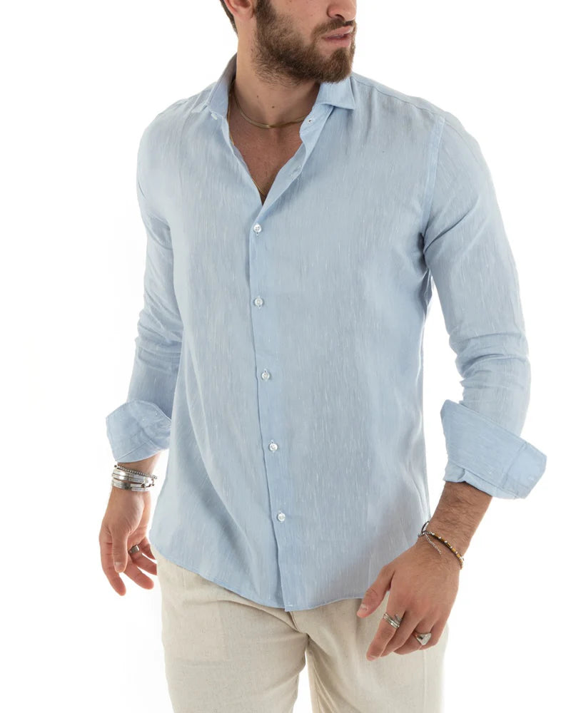 Men’s Tailored Linen Shirt