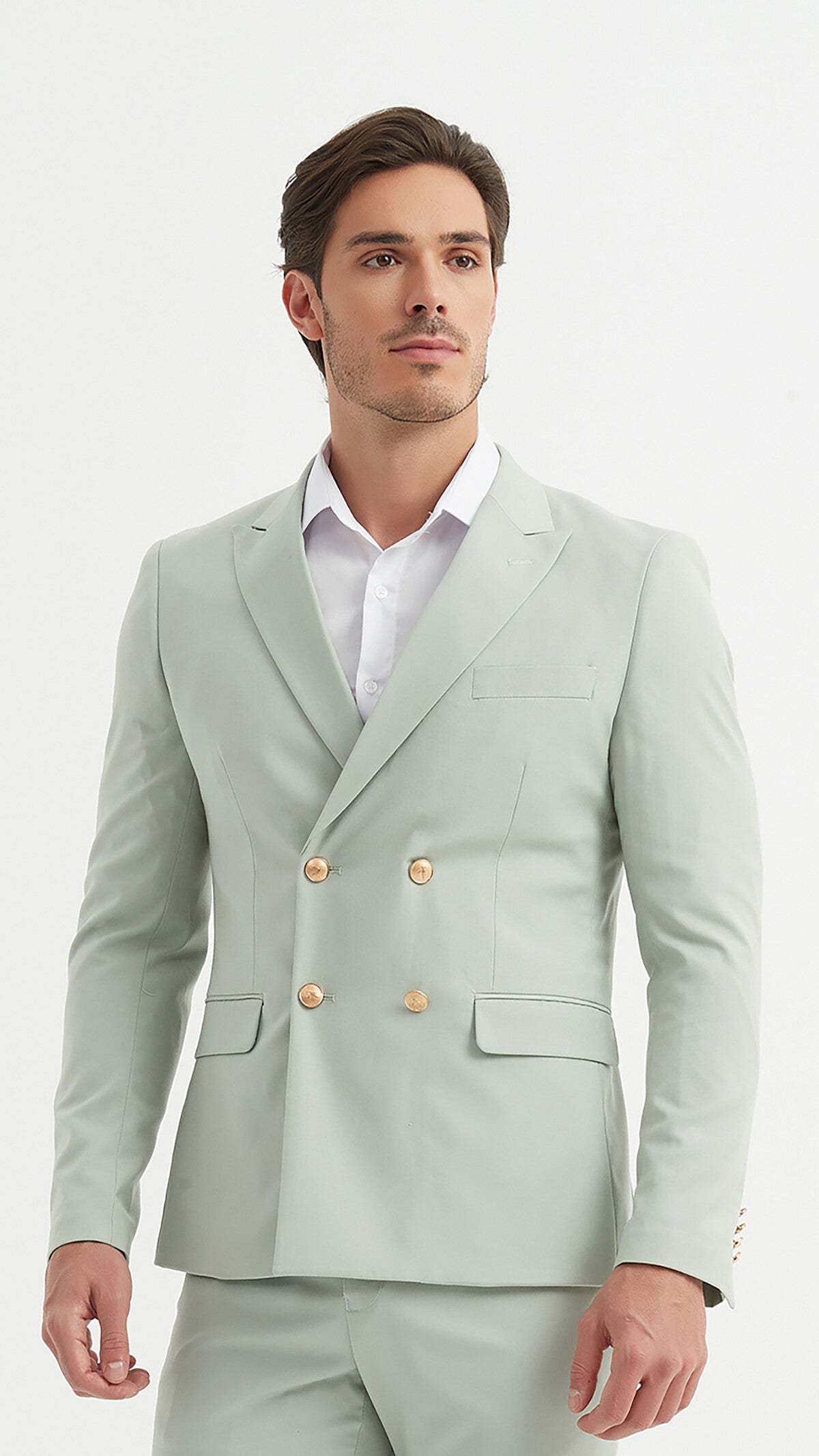 2-piece double-breasted suit