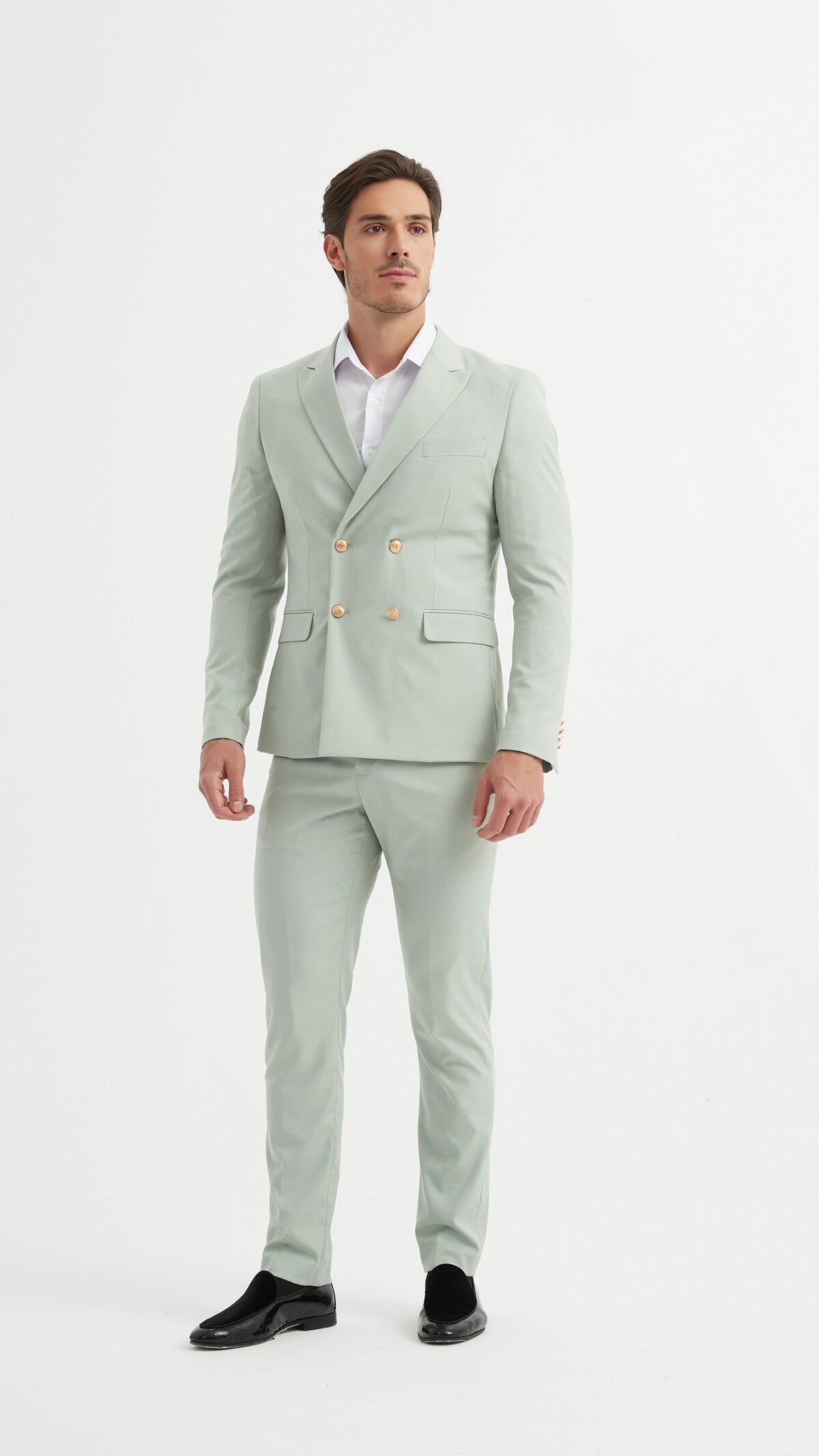 2-piece double-breasted suit