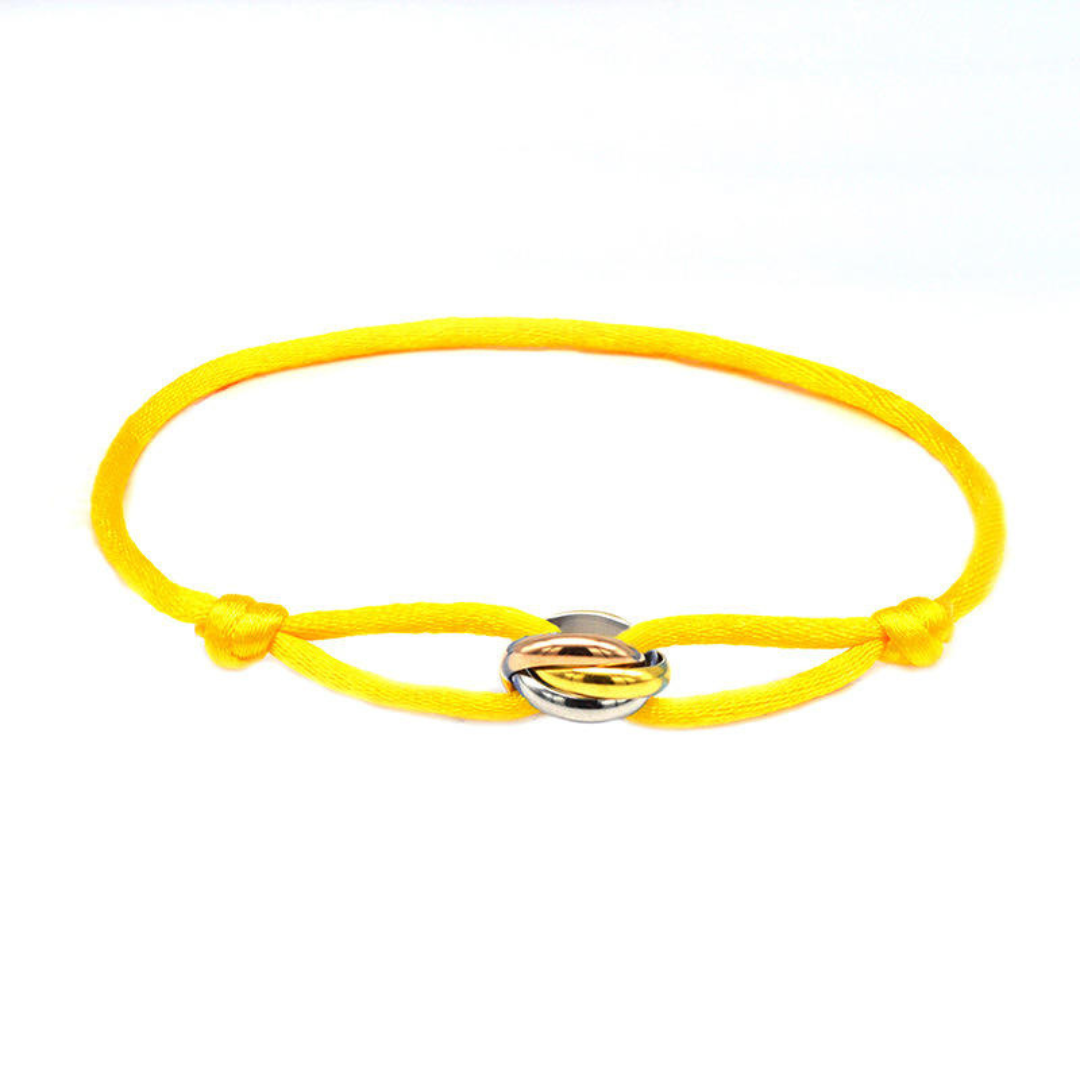 Gold trifecta bracelet