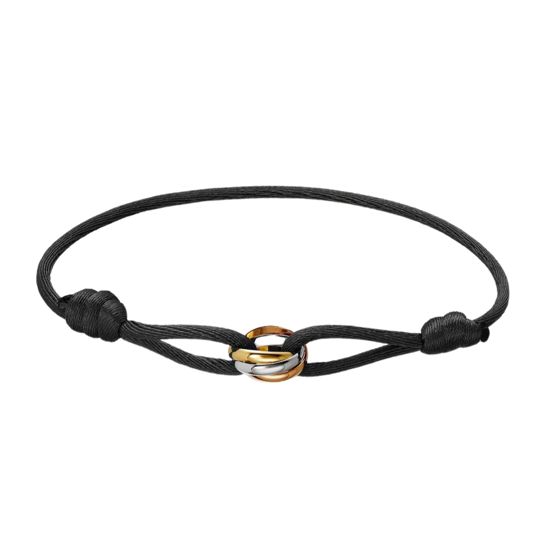 Gold trifecta bracelet
