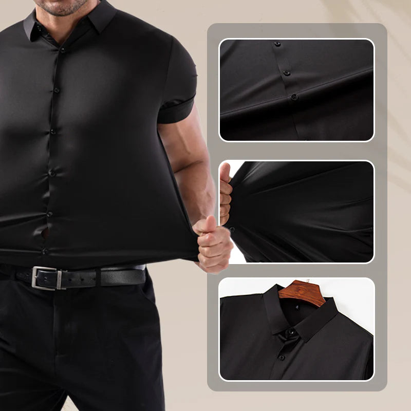 Rafello&Co | Short-Sleeved Shirt with 4-Way Stretch