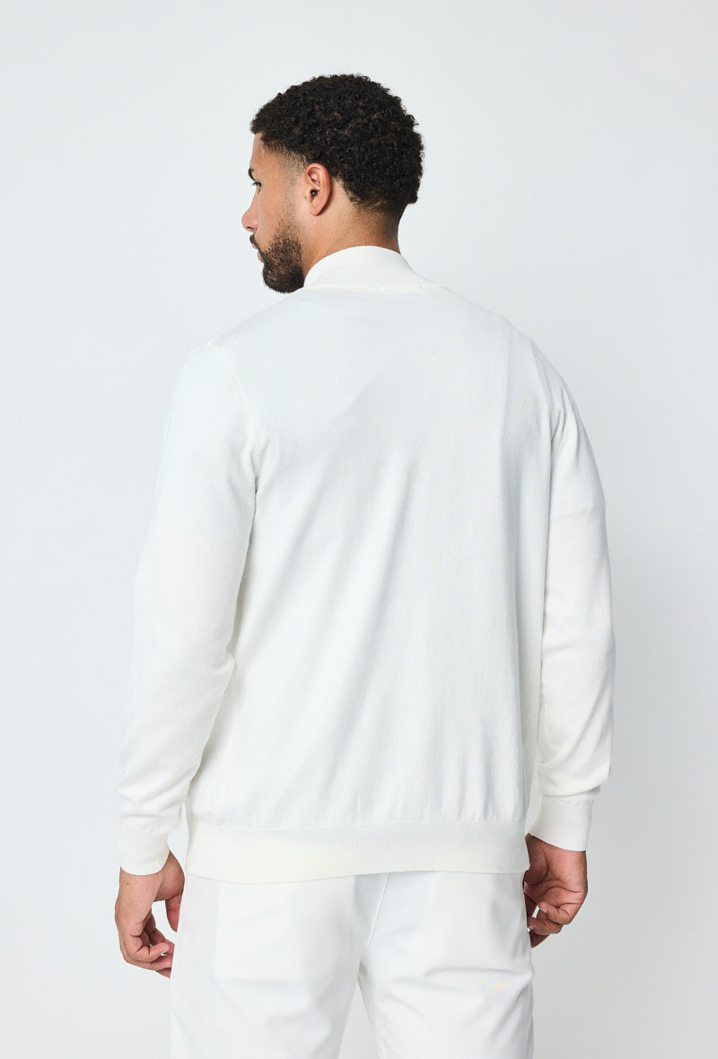 Plain long-sleeved knitted T-shirt