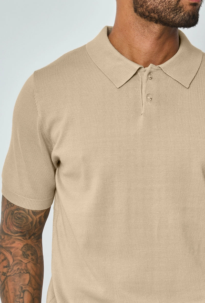 Short Sleeve Polo Shirt with Buttons