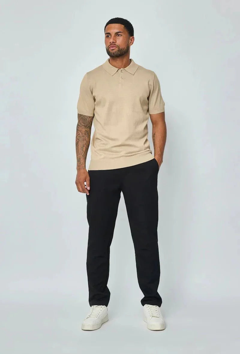 Short Sleeve Polo Shirt with Buttons