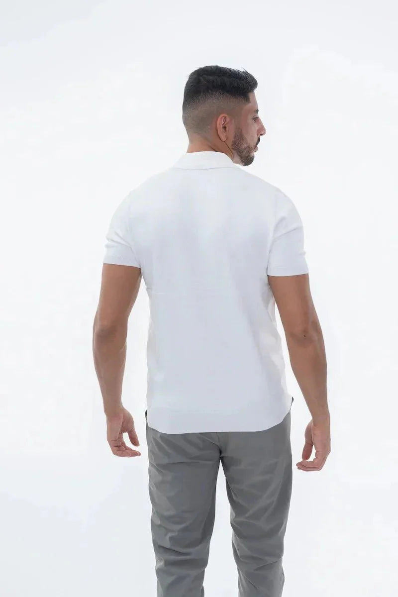 Short Sleeve Polo Shirt with Buttons