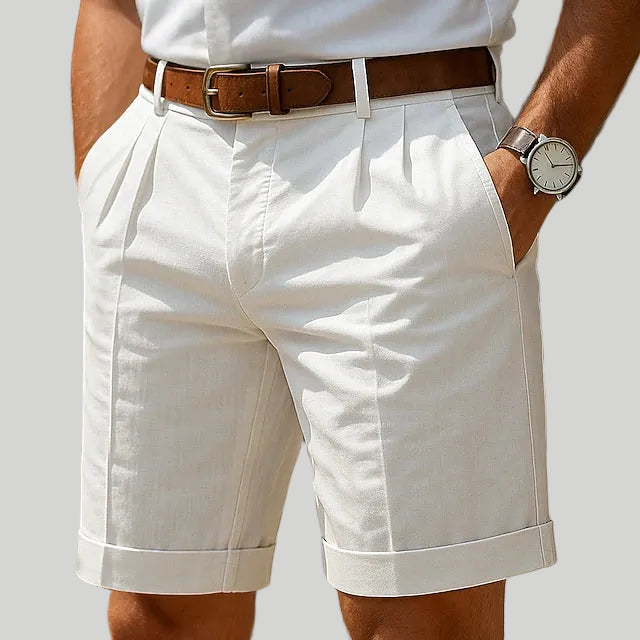 Men's Pleated Tailored Shorts